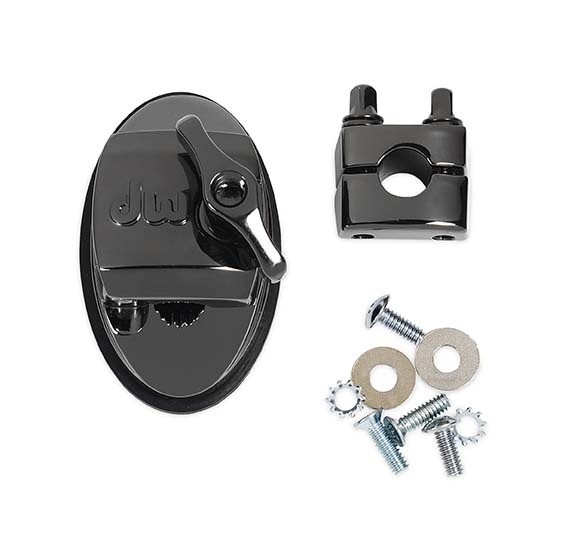DW Tom Bracket, Pre 2012 w/ Mounting Screws - Black Nickel