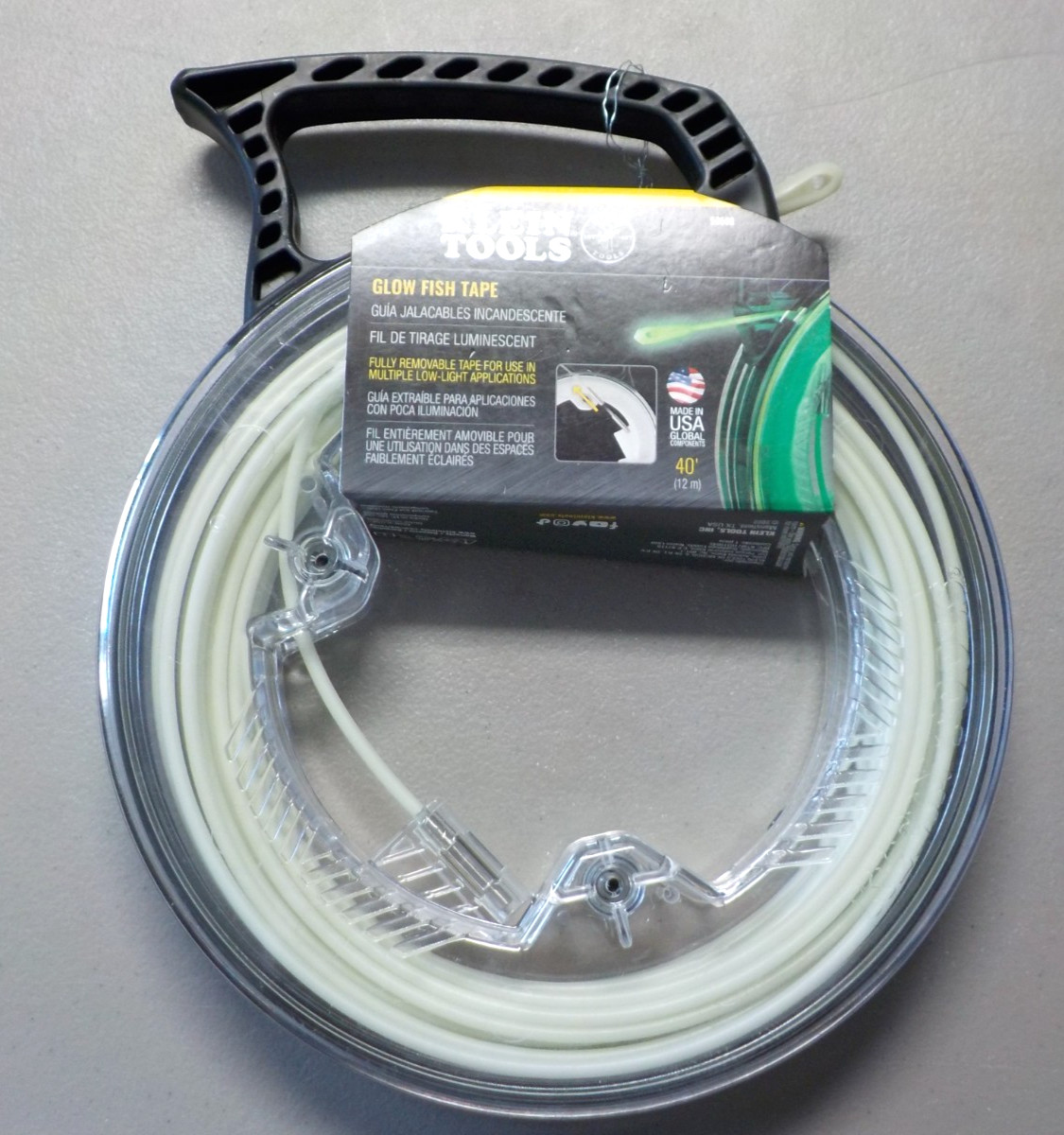 Klein Tools 50660 Glow in the Dark Fish Tape, 40-Foot - BRAND NEW -FREE SHIPPING