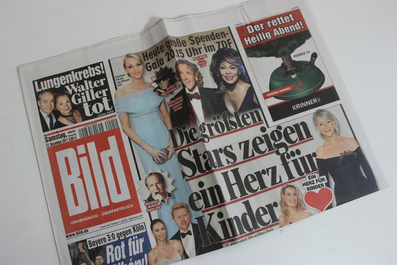 BILDzeitung 17/12/2011 December 17/12/2011 Special Occasion Gift