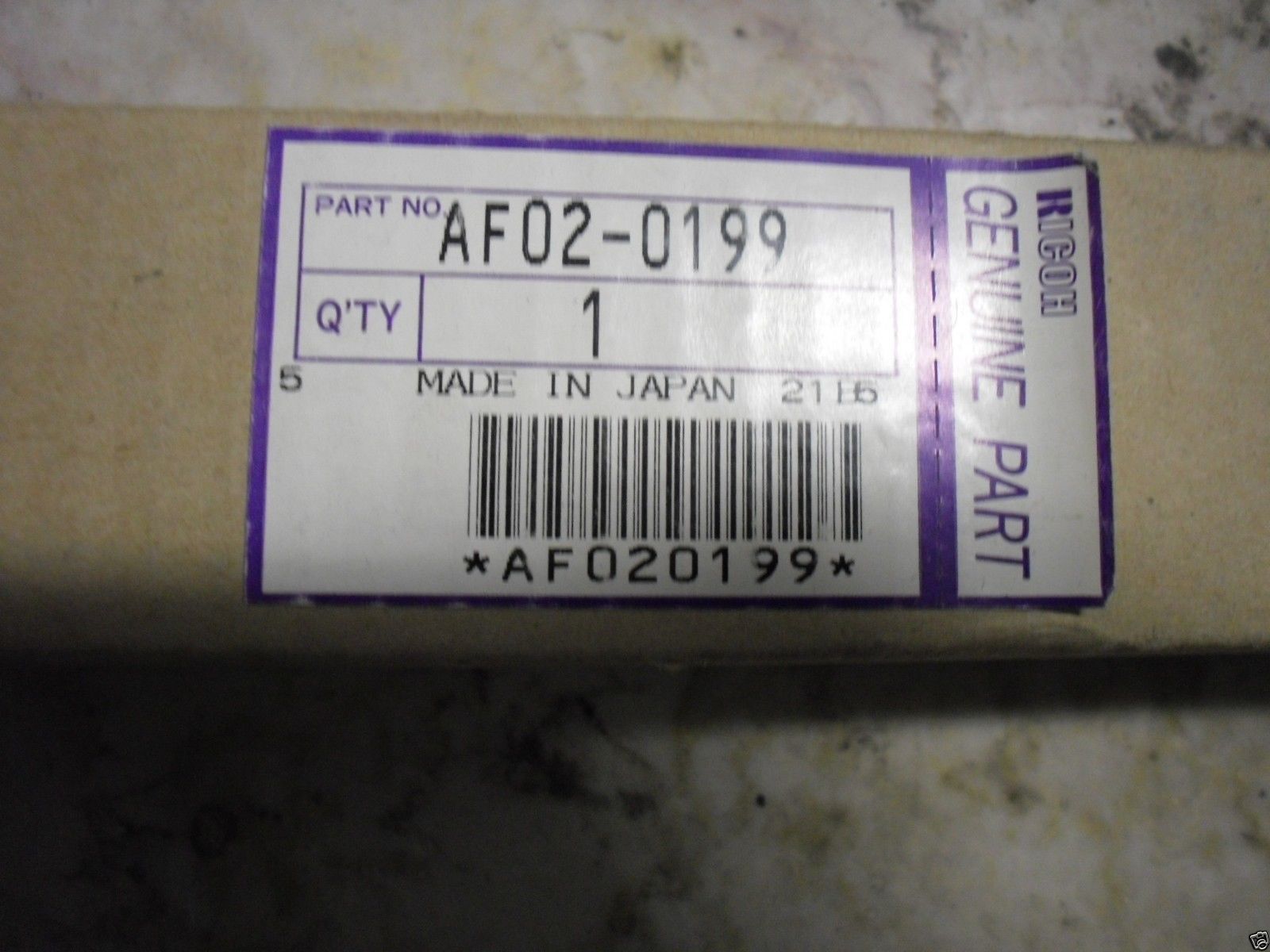 New ! Genuine Ricoh lower pressure Roller AF02-0199