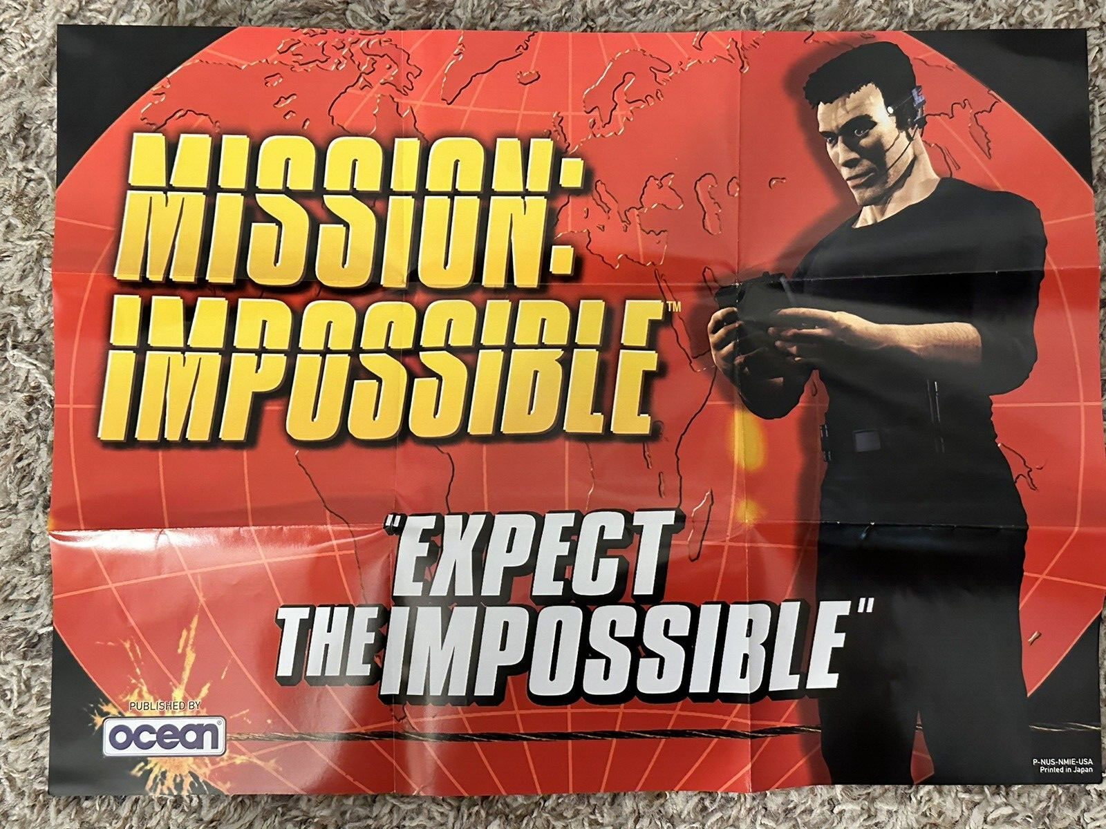 Mission Impossible / Ocean Advetisement Nintendo 64 N64 Poster P-NUS-NMIE-USA