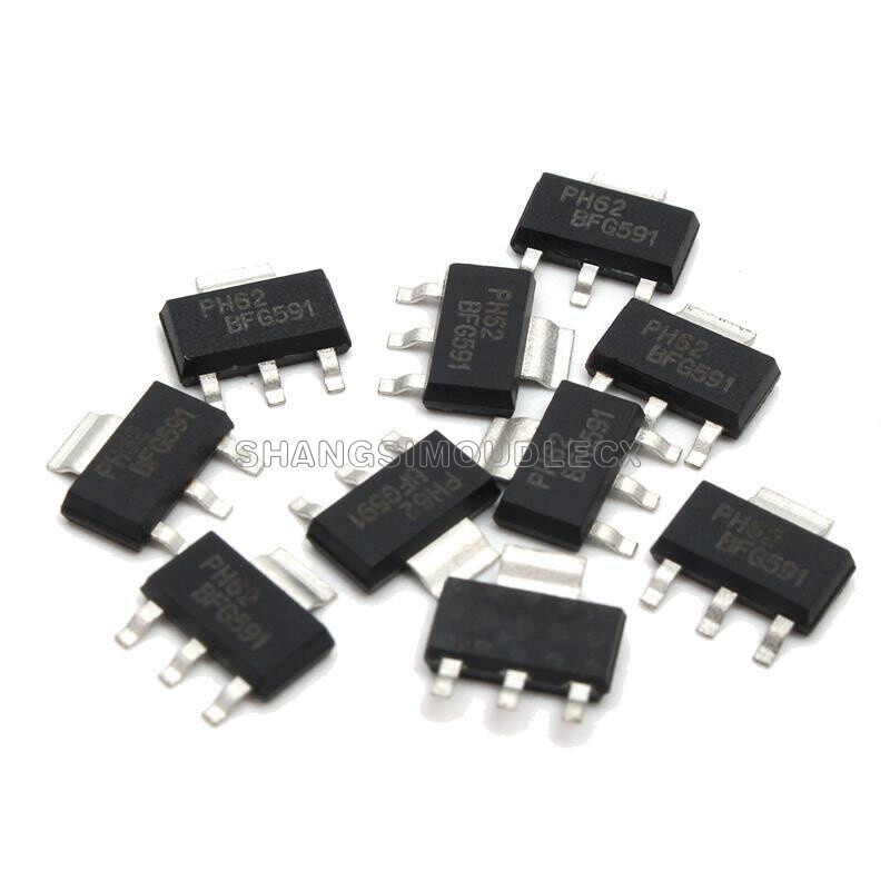 10PCS NEW BFG591 SOT-223 NPN 7GHz wideband transistor Philips