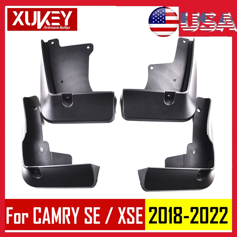 FOR 2018-2024 TOYOTA CAMRY SE XSE 4 PCS SPORT FRONT+REAR SPLASH GUARDS MUD FLAPS