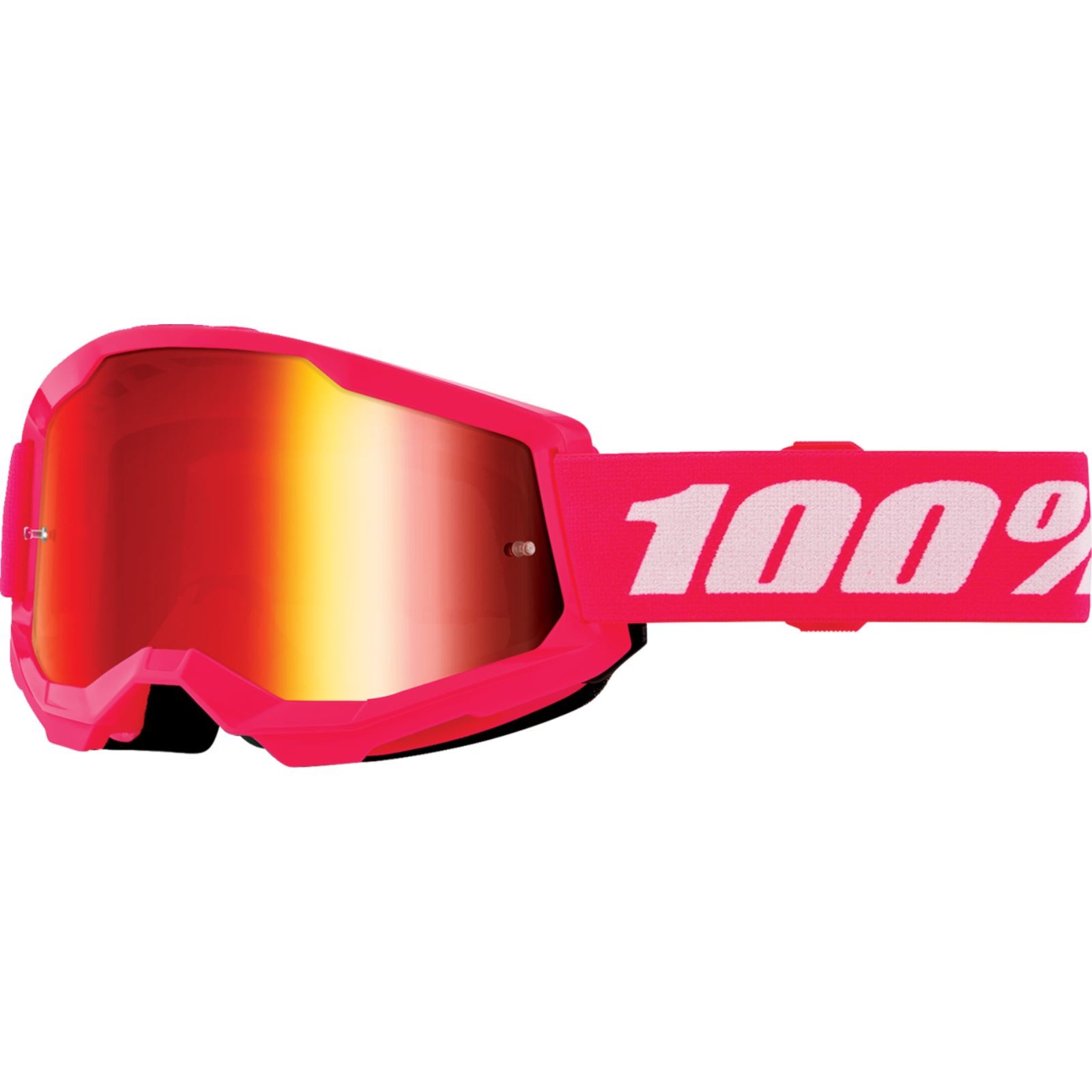 100% Strata 2 Youth - Pink - Mirror Red 50032-00011