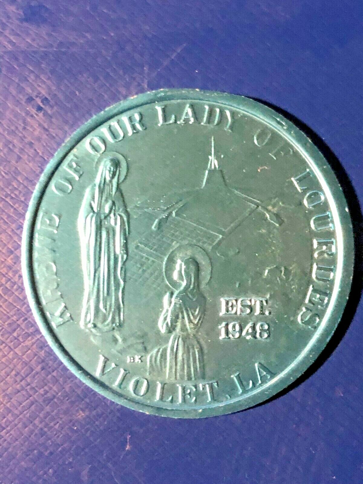 1973 Krewe of Our Lady of Lourdes 3 Vintage Doubloons