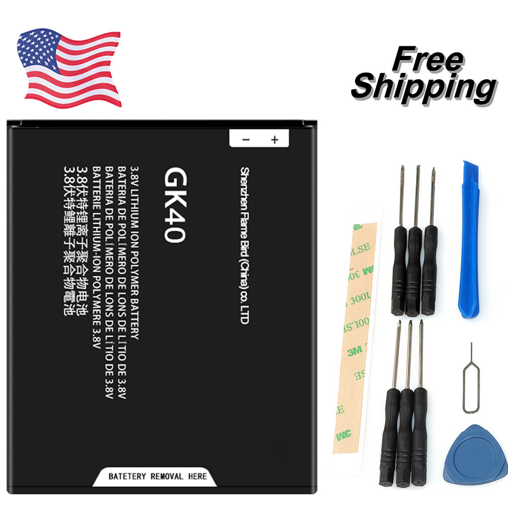 For Motorola Moto E5 Play XT1921/ E5 Go XT1921 Battery GK40 2800mAh Tools