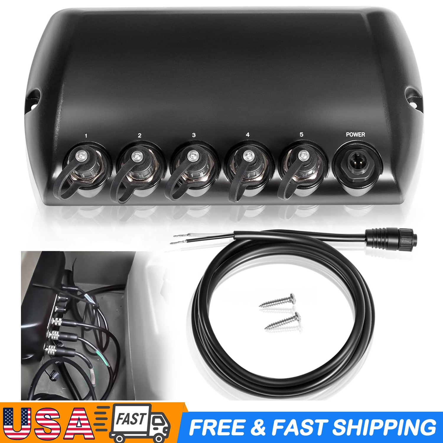 5 Port Ethernet Switch 408450-1 for Humminbird AS ETH 5PXG Marine Network
