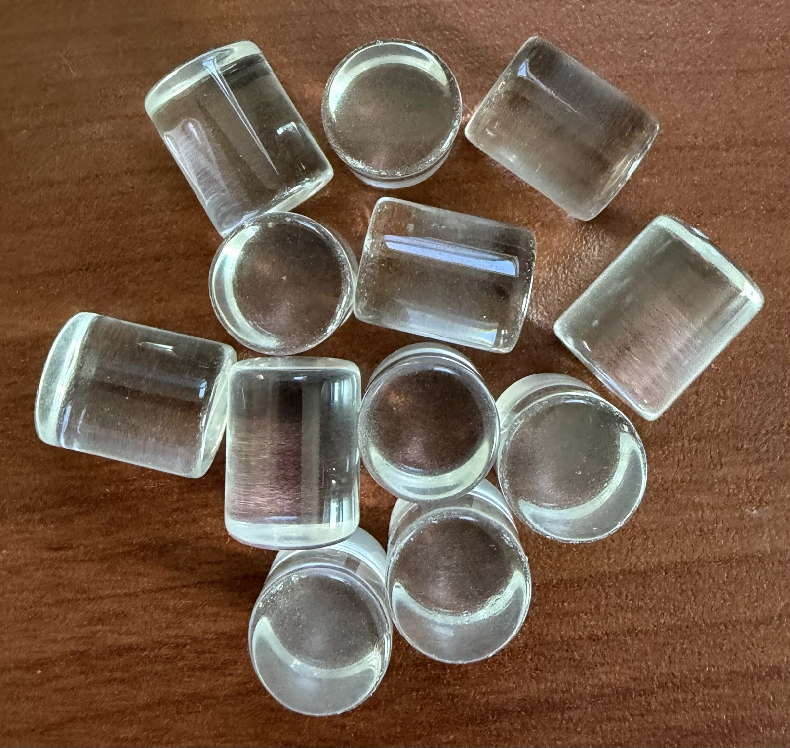 1000+ New Glass Single Plugs Gauges Earlets Body Piercing Jewelry Wholesale Lot