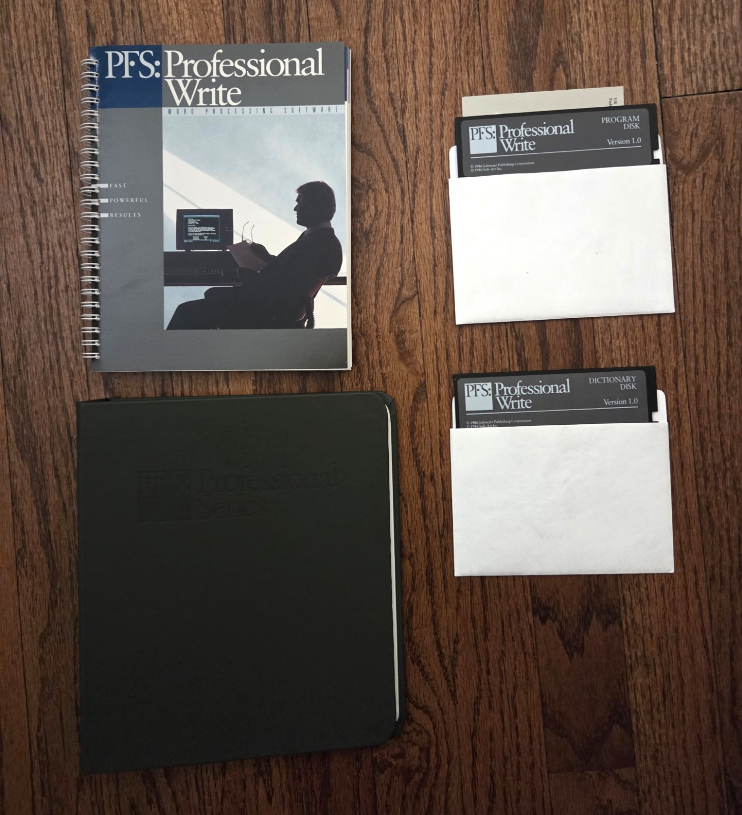 Pfs software bundle, og professional write, write version 2.0 and pfs file