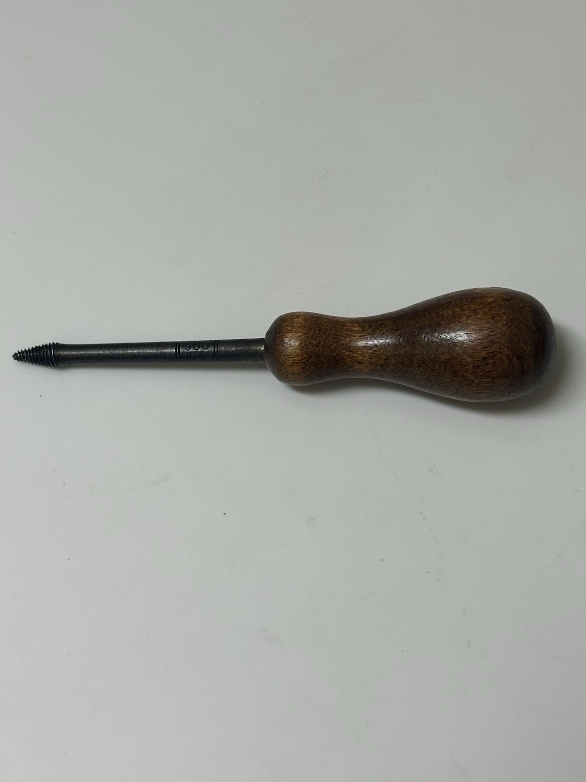 VINTAGE IRWIN No. 900 SCREW-STARTER WITH WOOD HANDLE-MADE IN USA EUC