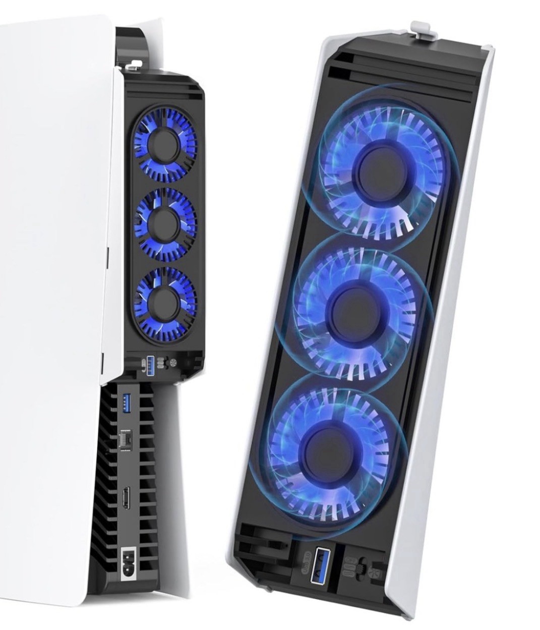 PS5 Cooling Fan with Led Light,Quiet Efficient Cooling