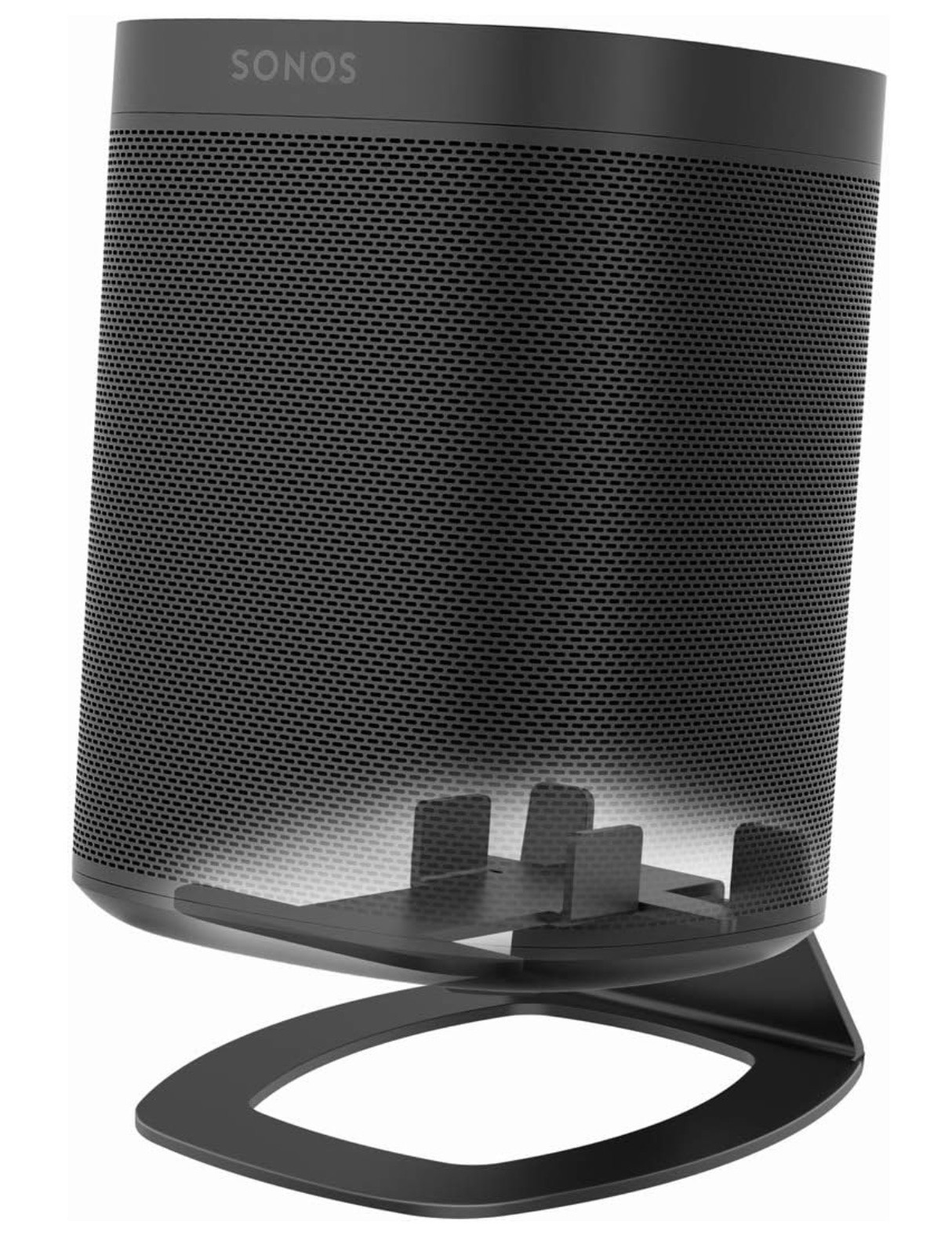 Pair of Sonos Speaker Stands (for Sonos One, One SL, Play 1) - Black Monzlteck