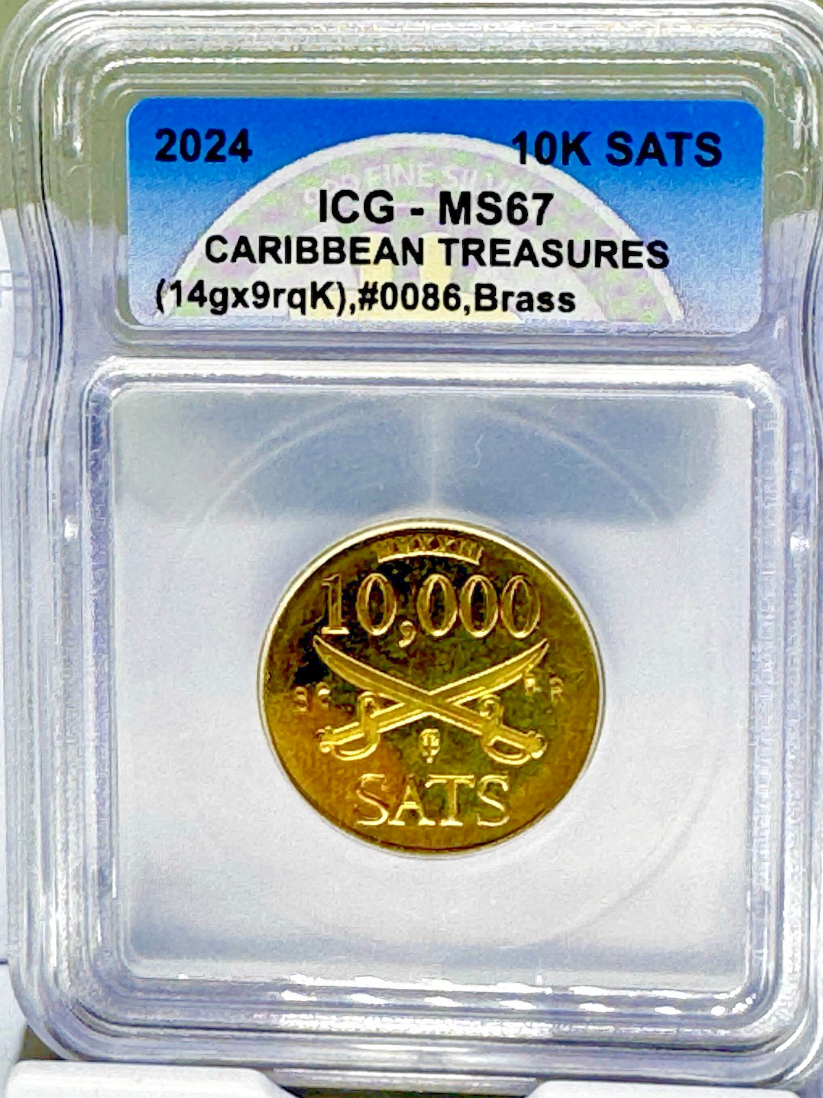 Caribbean Treasures CT 23' "PR"Fund ed 10k sats .0001-bit coin Lealana CASASCIUS
