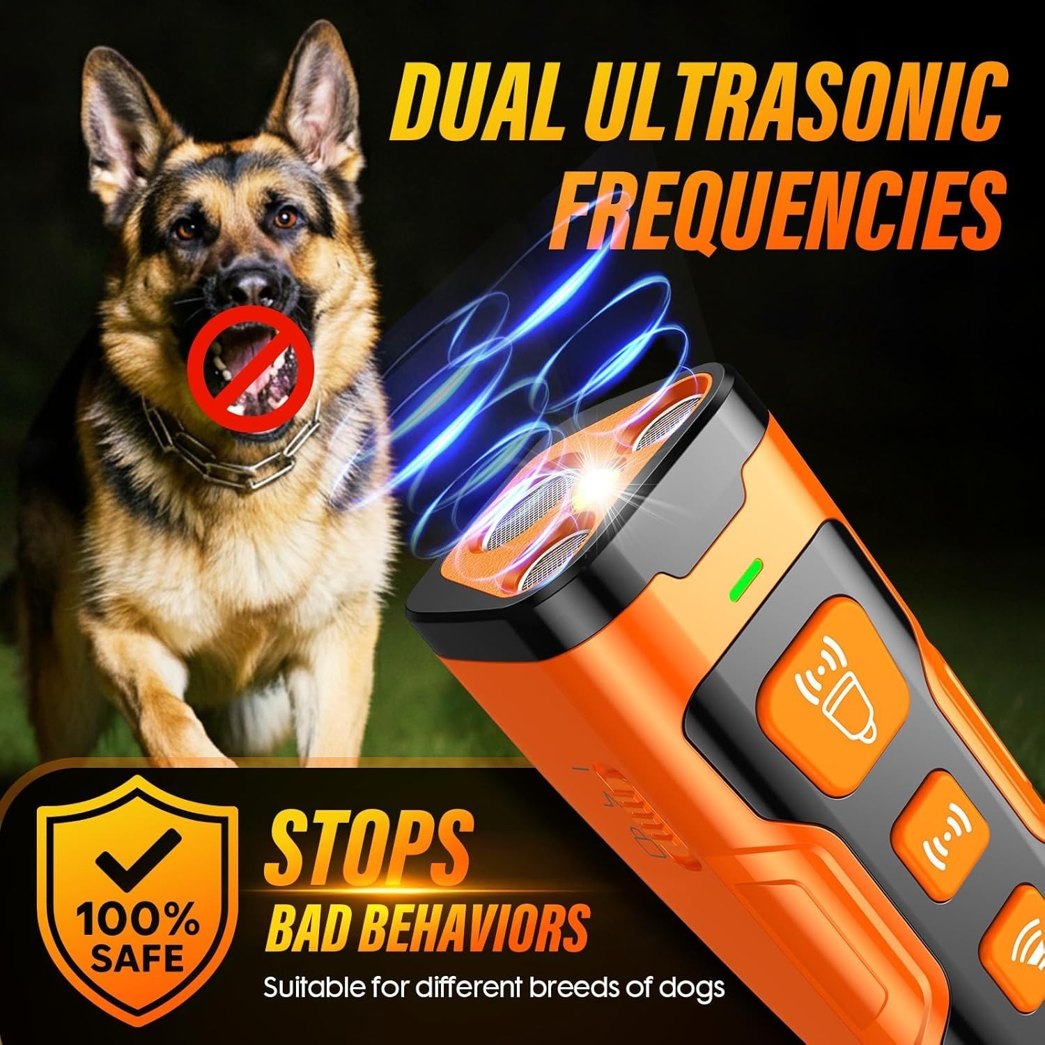 Effective Dog Behavior Corrector - 6 Training Modes
