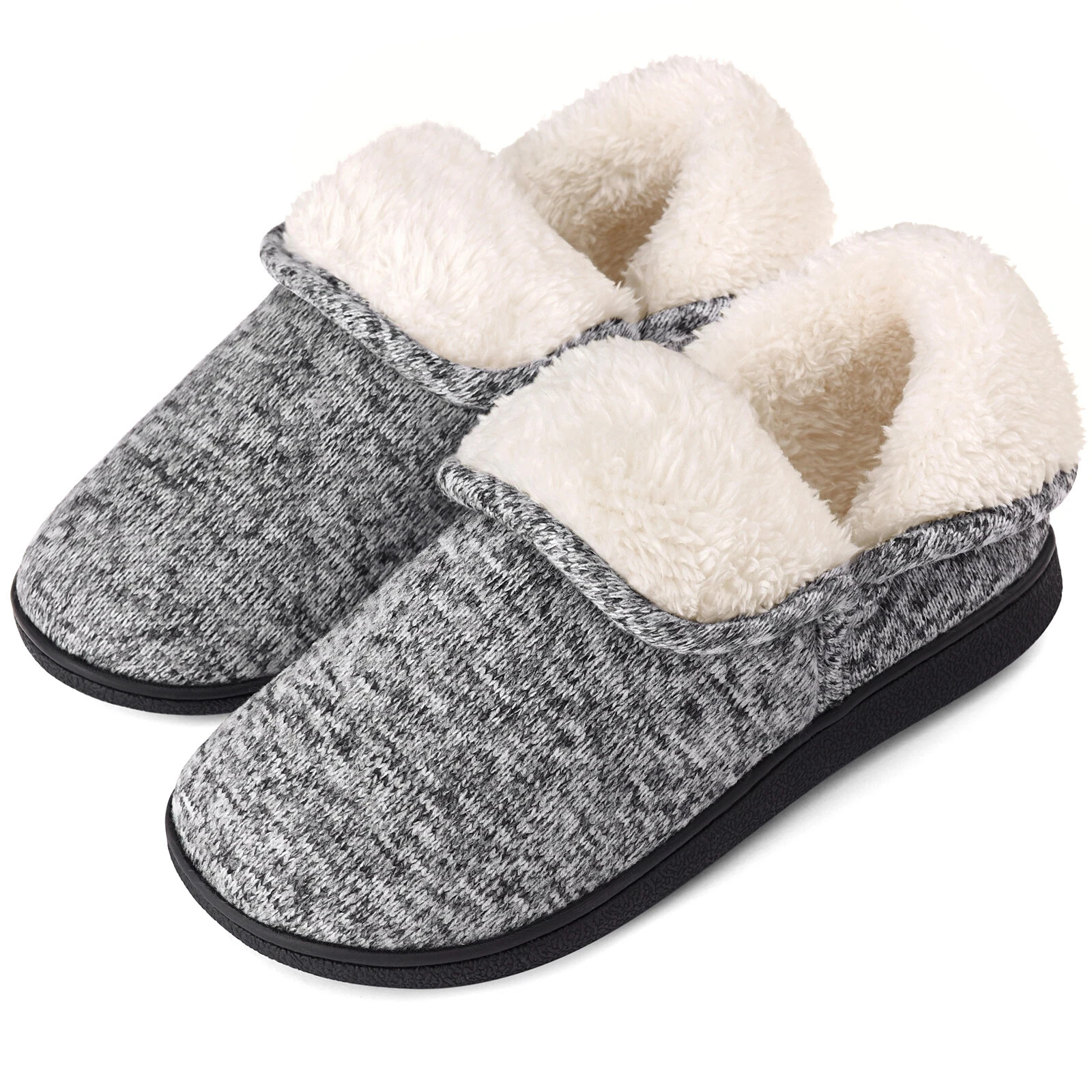 Womens Comfy Boots Slippers Memory Foam  House Shoes Outdoor Black Friday Sale