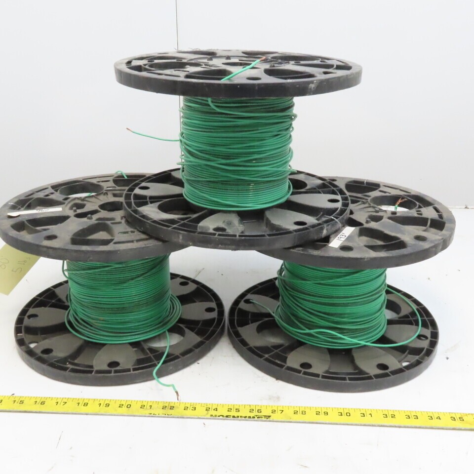Cerro Vinylon Green 14AGW 600V Stranded Wire THWN / THHN (3) Spools 210' Total
