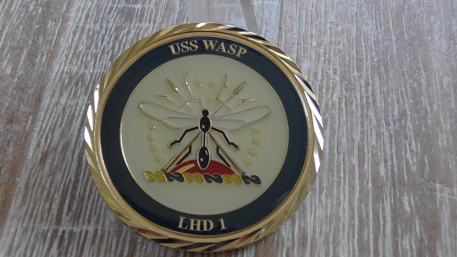 USN USS Wasp LHD-1  Honor Tradition Excellence Challenge Coin #D314