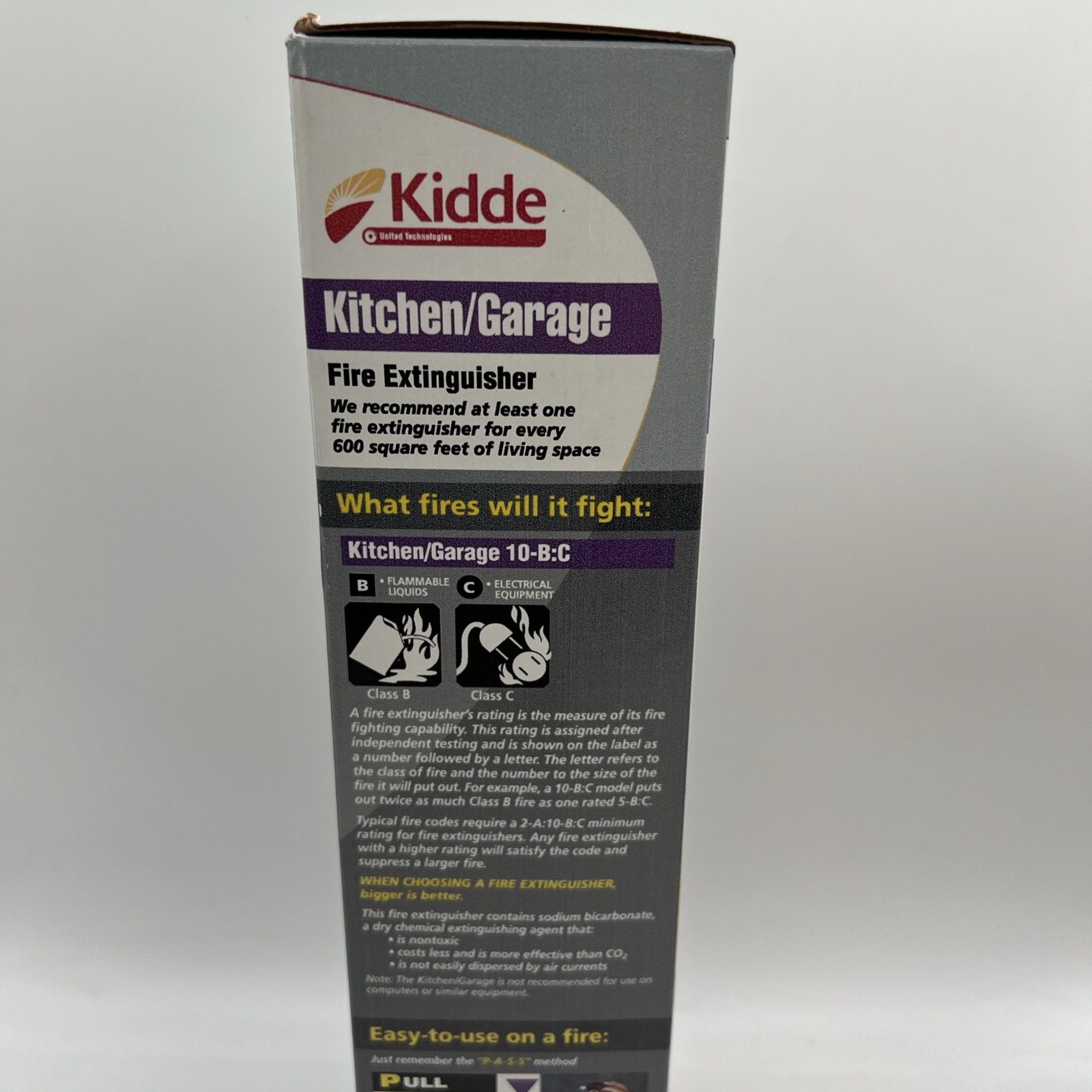 Kidde Kitchen/Garage Fire Extinguisher 10-B:C UL Rated Safety Device