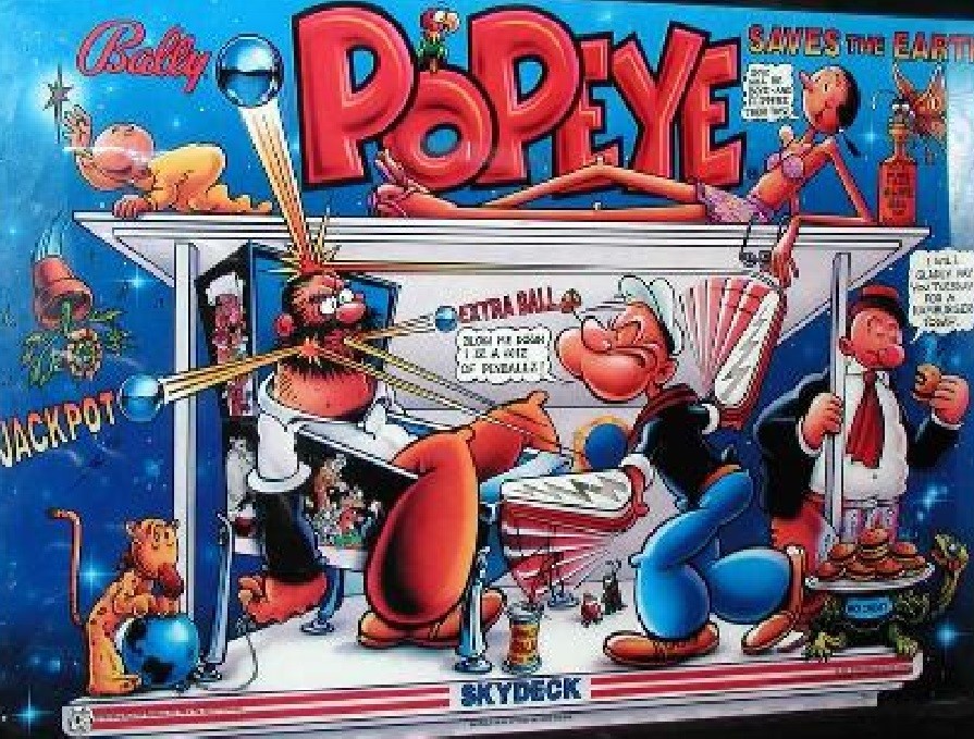 POPEYE - NON GHOSTING Lighting Kit custom SUPER BRIGHT PINBALL LED KIT