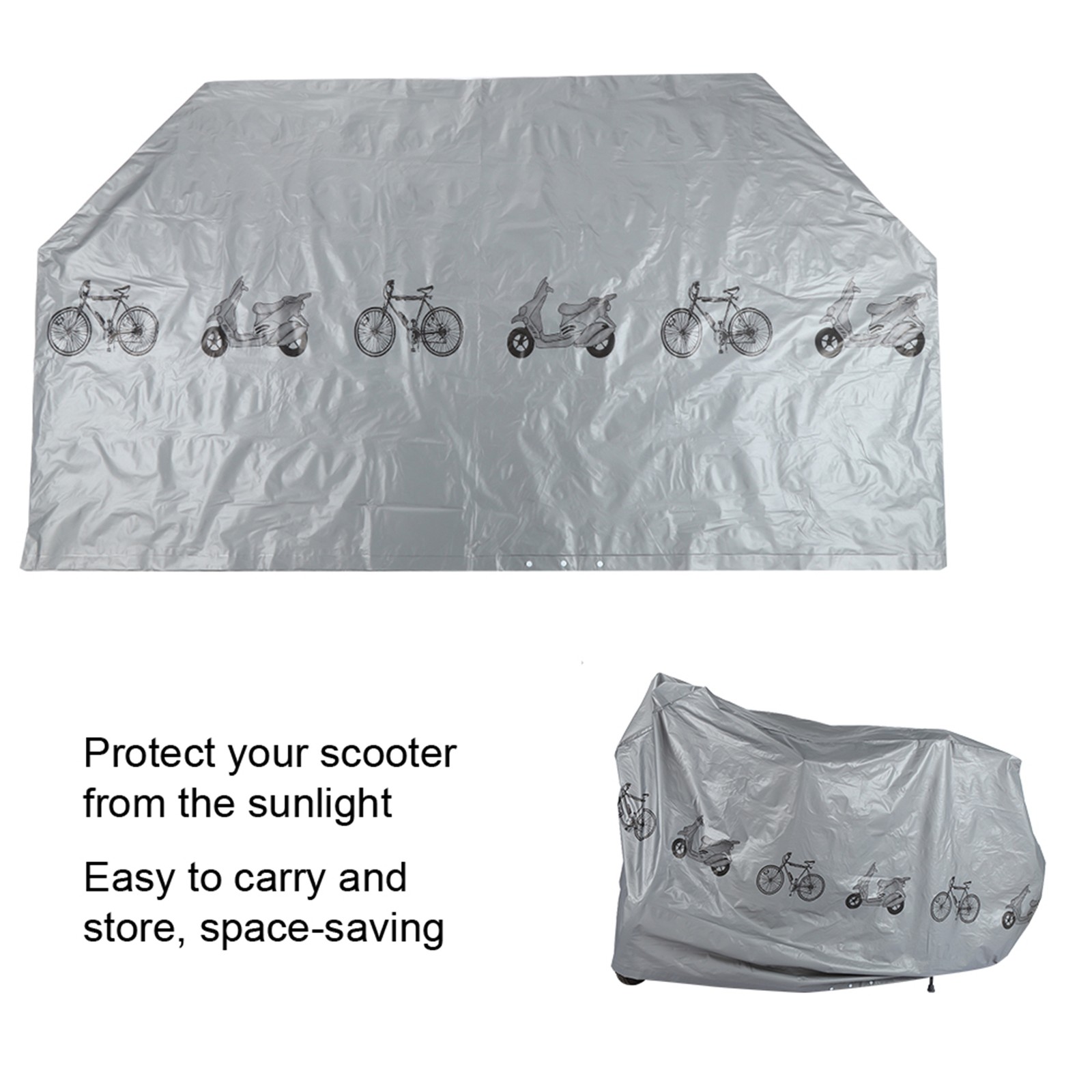 Foldable Lightweight Mobility Scooter Dust Cover Sun Protection For Elder