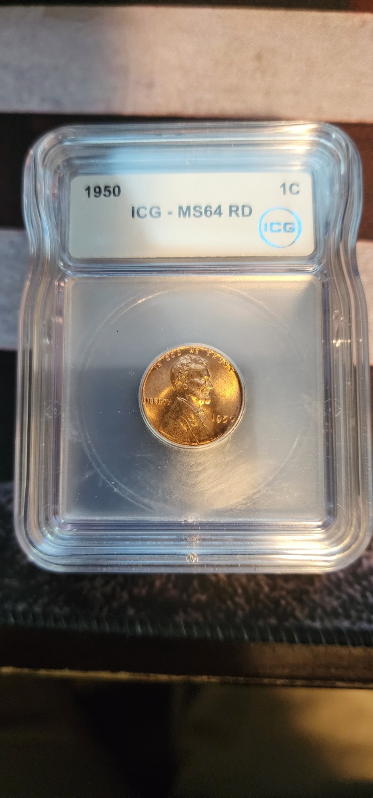 1950 Lincoln Wheat Cent MS64 RD ICG