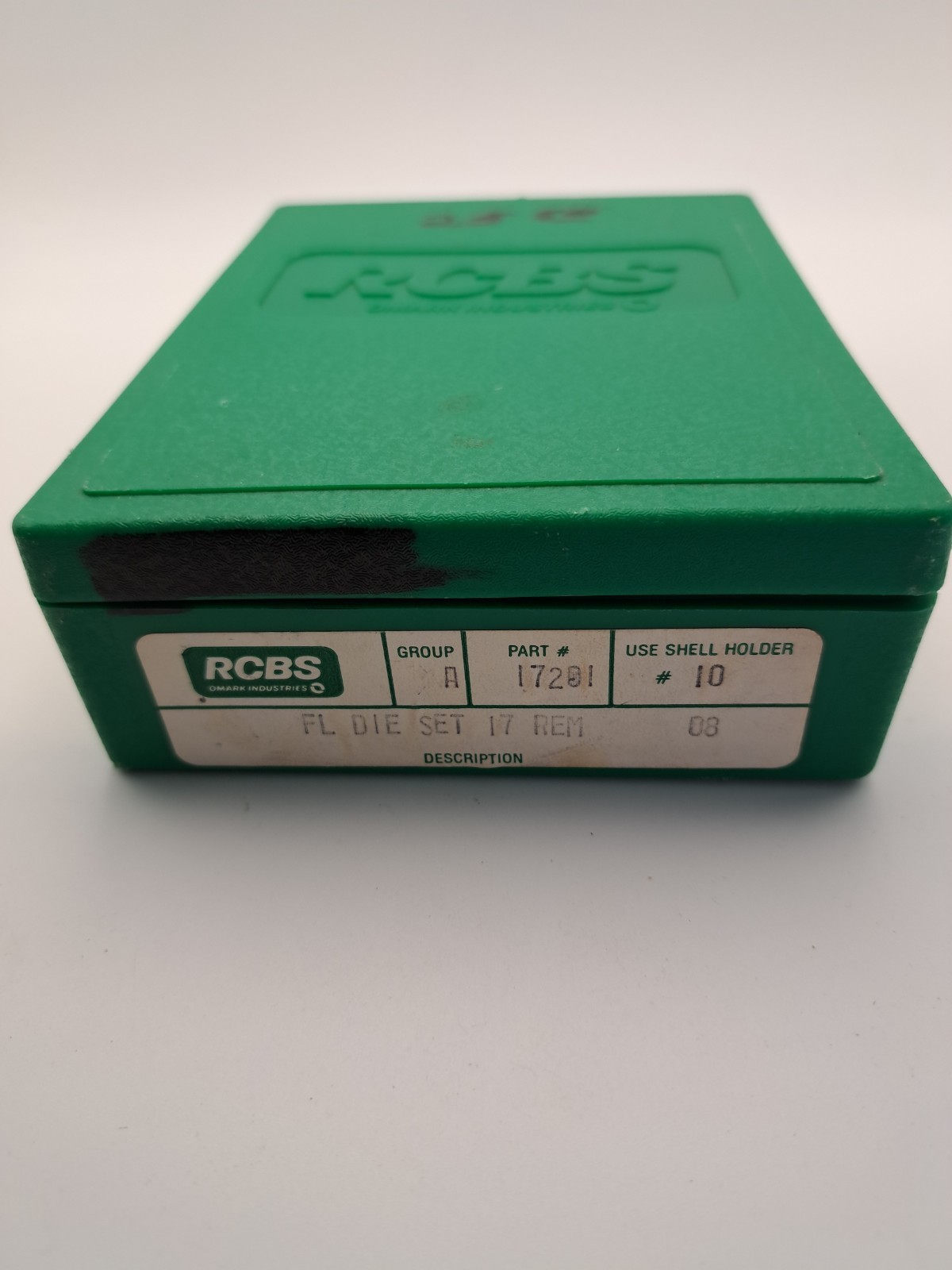 RCBS 17201 2-Piece Rifle Reloading Dies Set for 17 Remington with Case