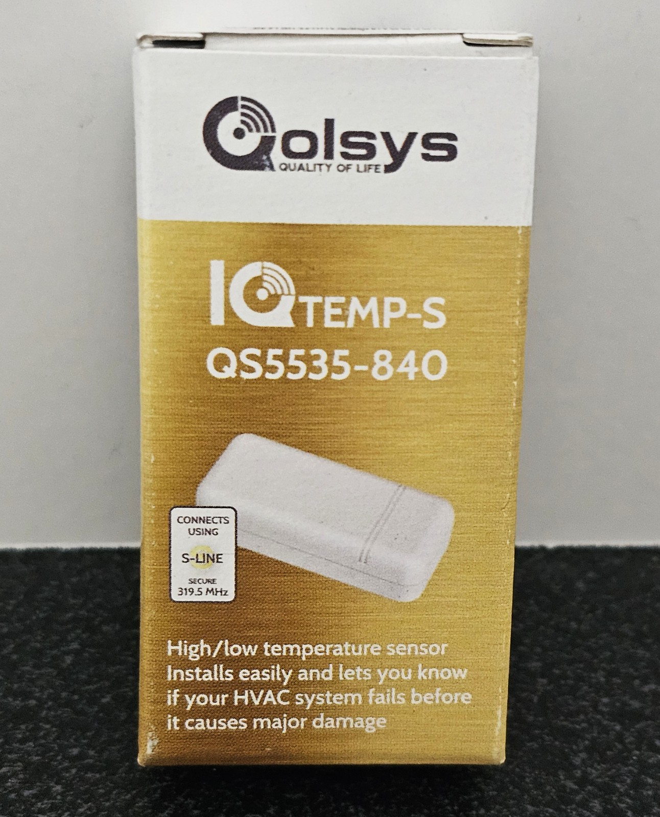 QOLSYS IQ Temp-S Temperature Sensor 319.5 MHz QS5535-840 Secure Authenticated