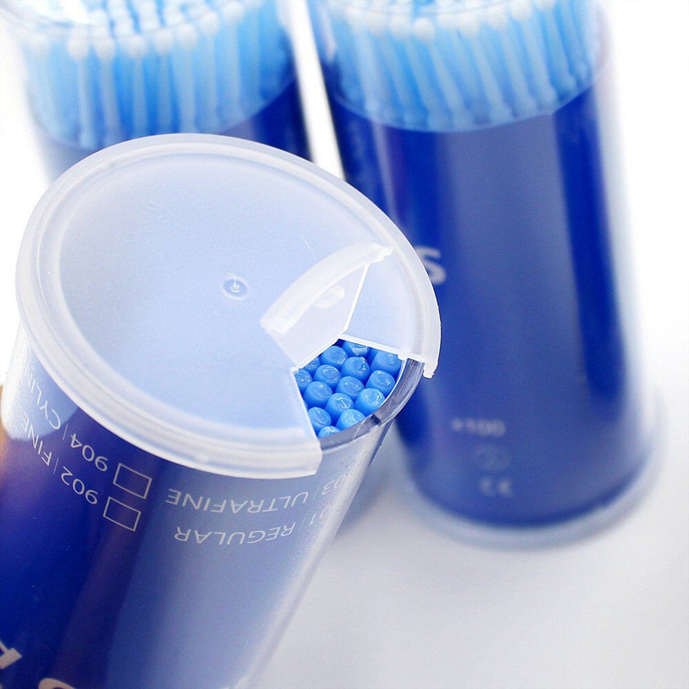 Dental Disposable Microbrush Micro Brush Applicator Tips Regular 2.5mm Bendable