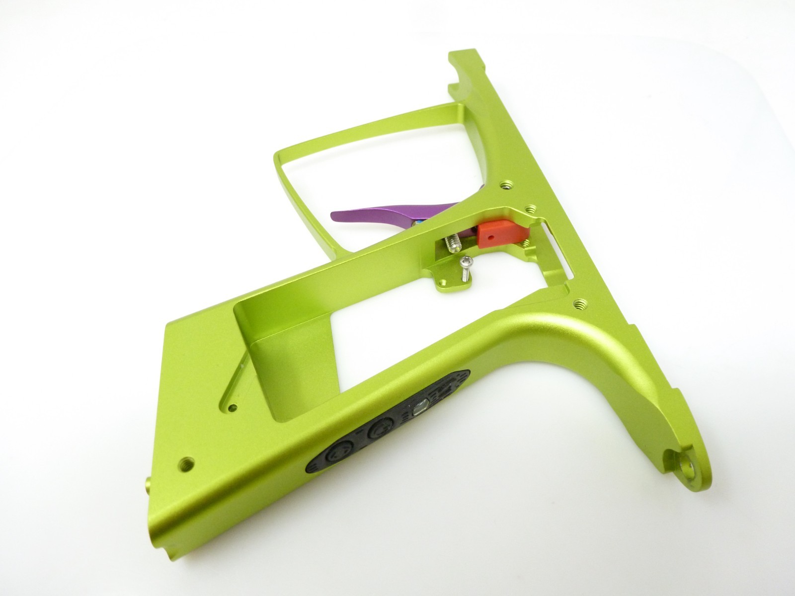 NEW MACDEV CLONE 5 / 5S TRIGGER FRAME w/ TRIGGER ON/OFF BUTTON PAD LIME GREEN