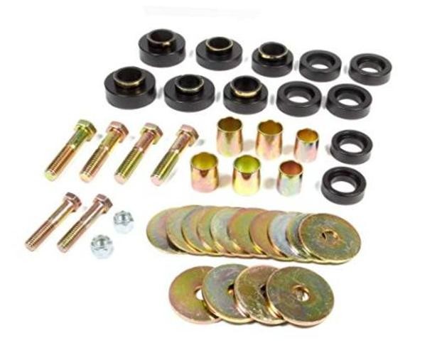 Prothane 67-81 Chevy Camaro Body Mount Kit w/Hardware - Black