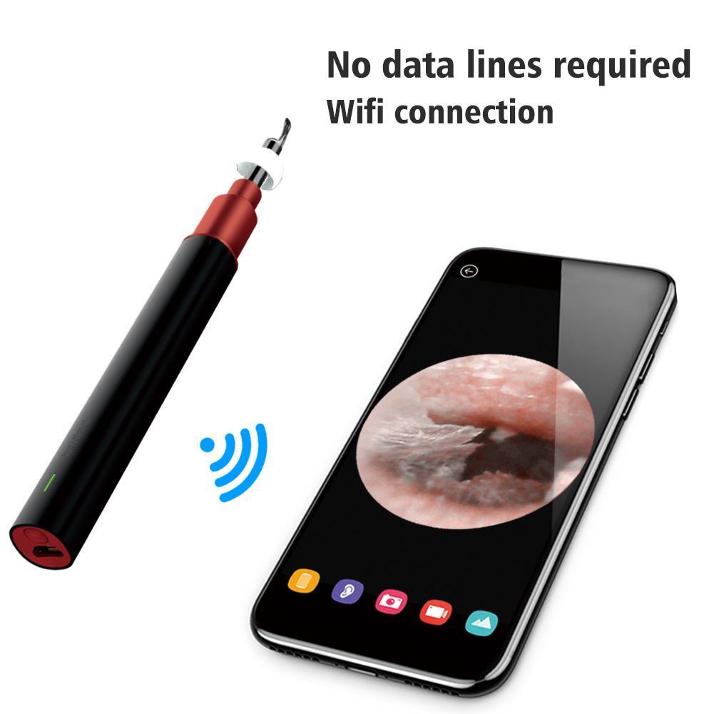 Smart Ear Spoon 1080P WIFI 2MP 3.9mm Wireless Endoscope Multifunctional Camera
