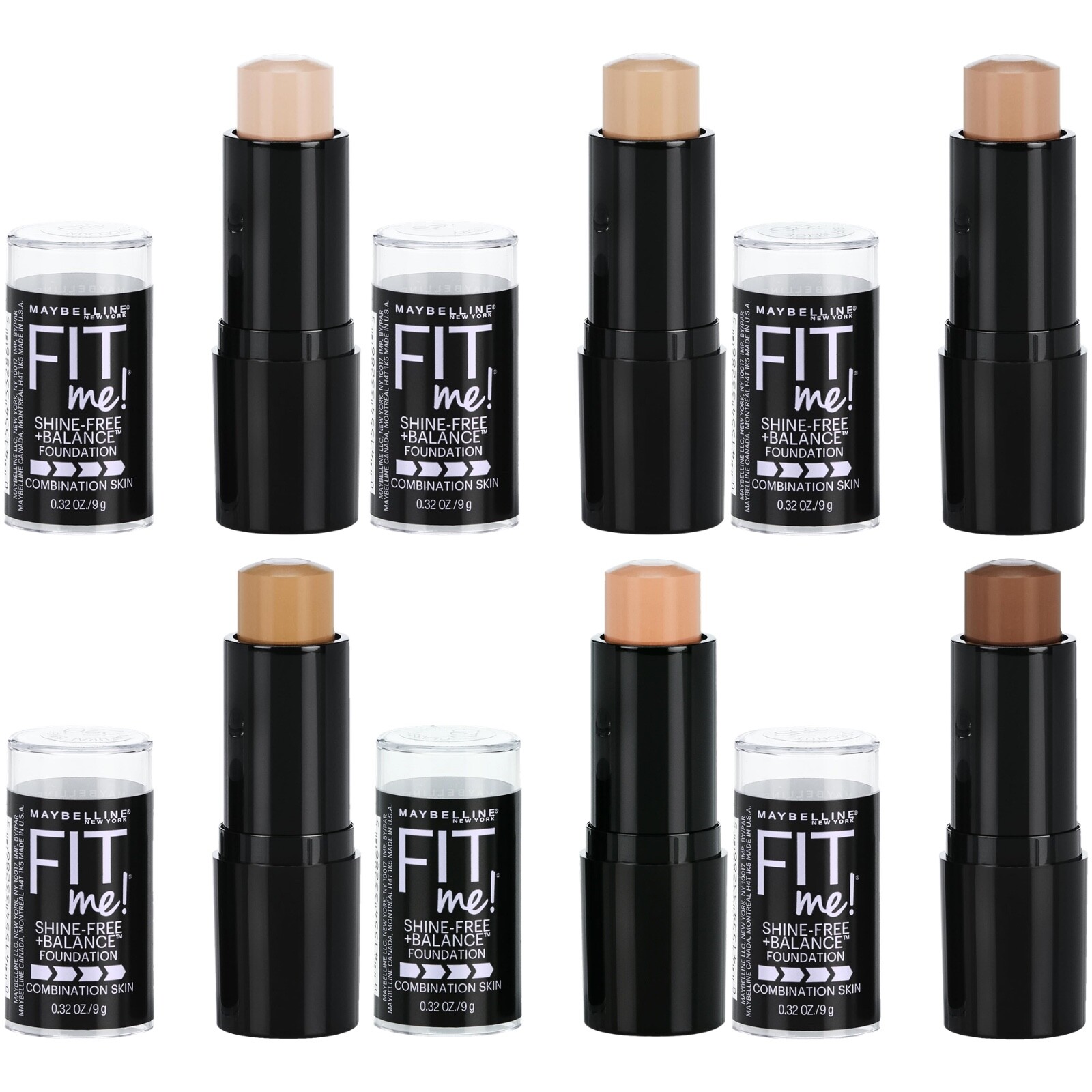 Maybelline Fit Me Shine-Free Foundation Stick, YOU CHOOSE