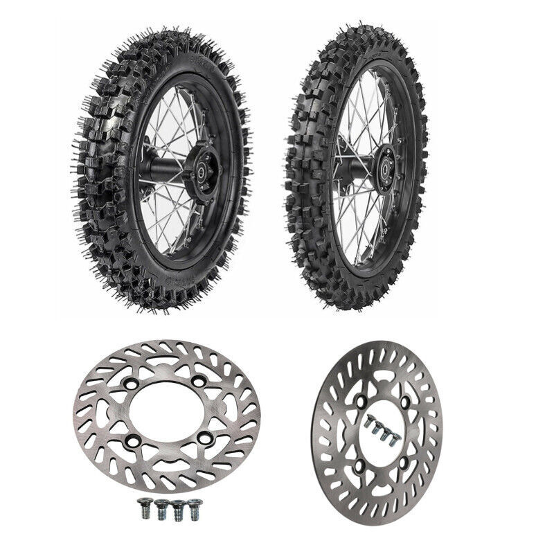 80/100-12 60/100-14 Tire Tube Wheel Rim Rotor Pit Bike for Apollo CRF 125cc SSR