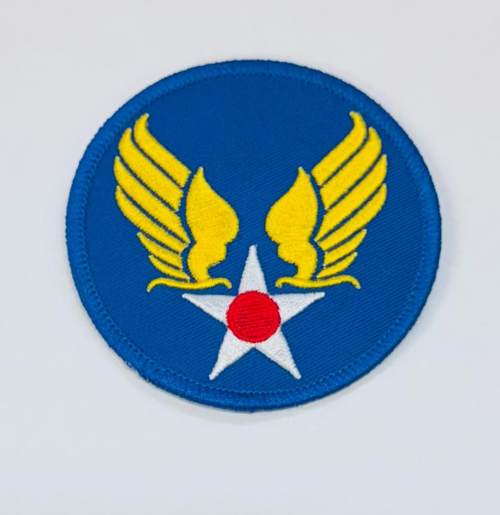 USAAF Embroidered Shoulder Patch, 3", WWII Aviation PAT-0118