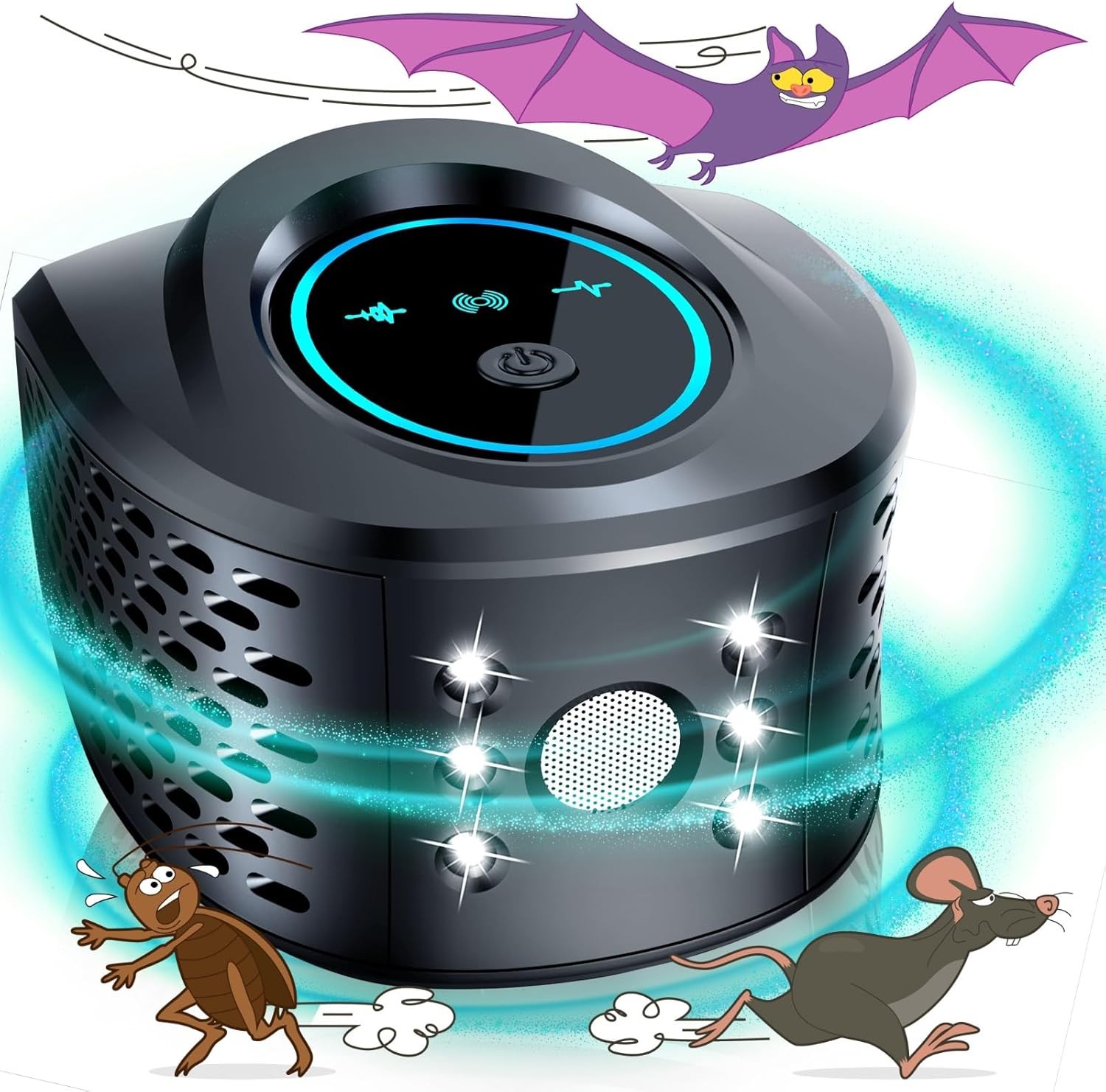 Ultrasonic Rodent Repeller Indoor Pest Control Mouse Deterrent Repel Repellent