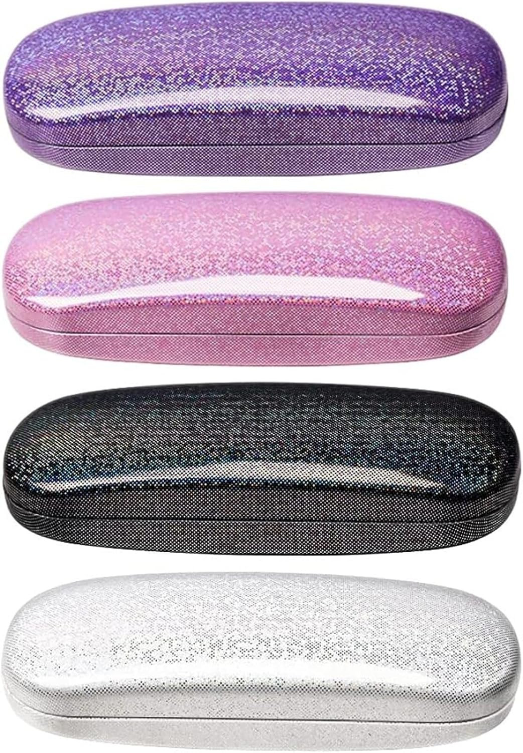 Eyeglasses Case,(4 Piece) Unisex Hard Shell Eyeglasses Cases Protective Case for