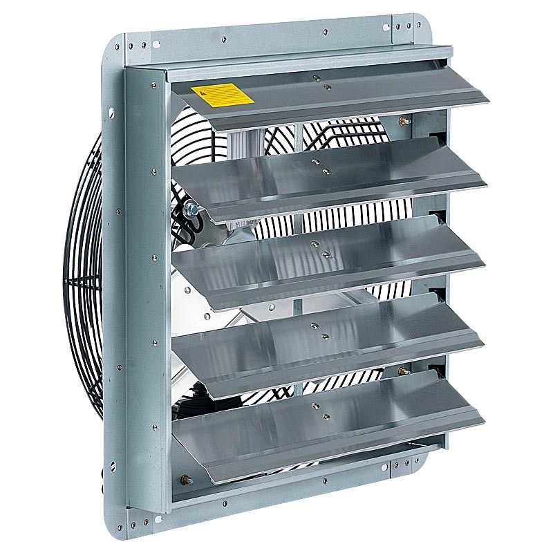 ACIQ 24” Shutter Wall Exhaust Fan Direct Drive 5280 CFM 120 Volts 1 Phase