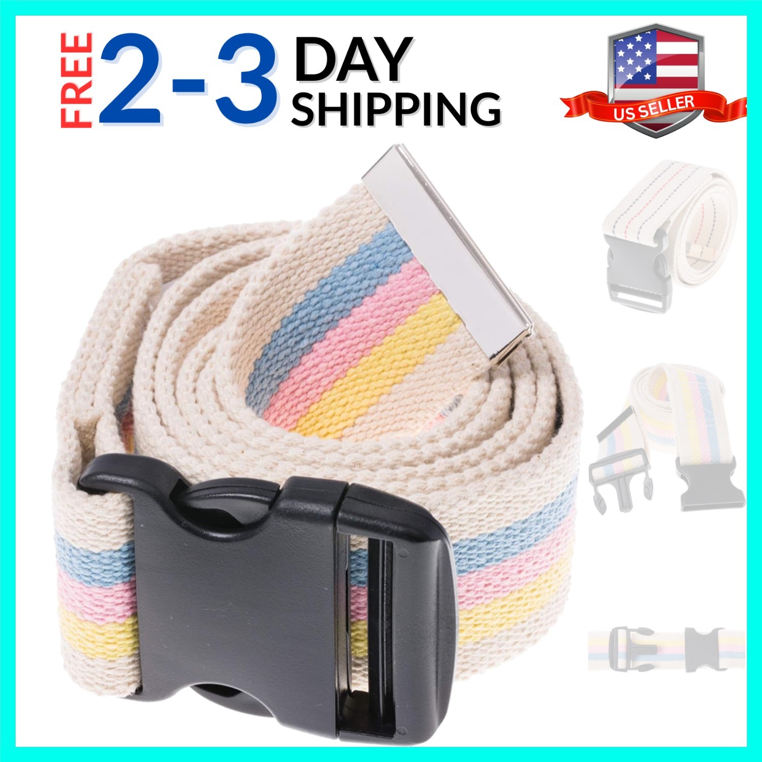 Gait Belt 54inch - Transfer and Walking Assistance with Quick Release Buckle ...