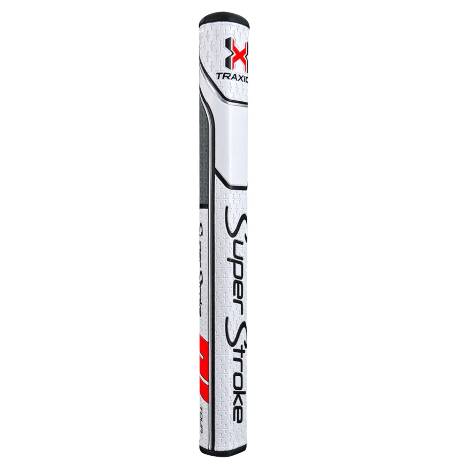 New SuperStroke Traxion  Tour 2.0 Putter Grip (  White / Red / Gray )