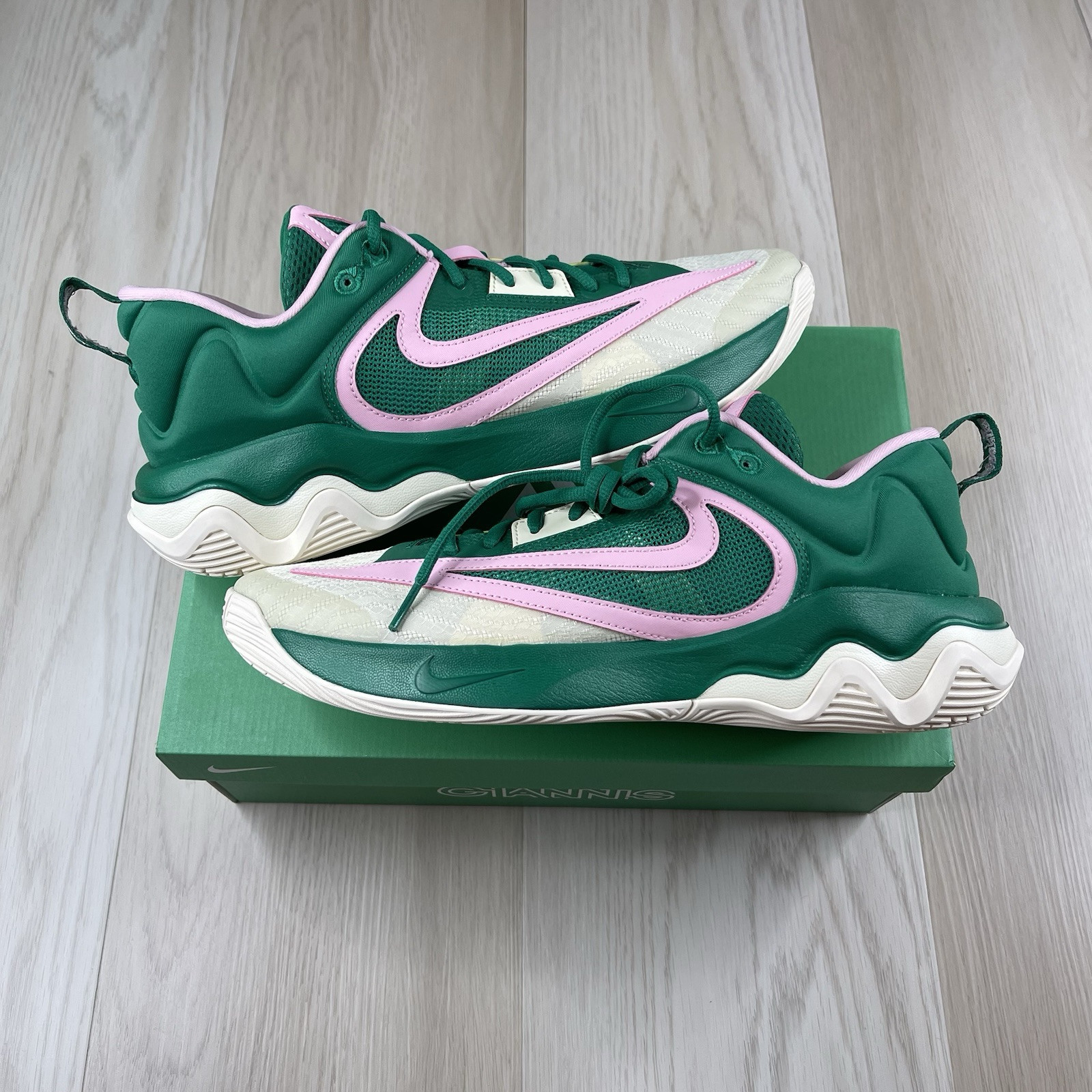 Nike Giannis Immortality 3 Mens Basketball Shoes Green DZ7533-300 Size 11.5