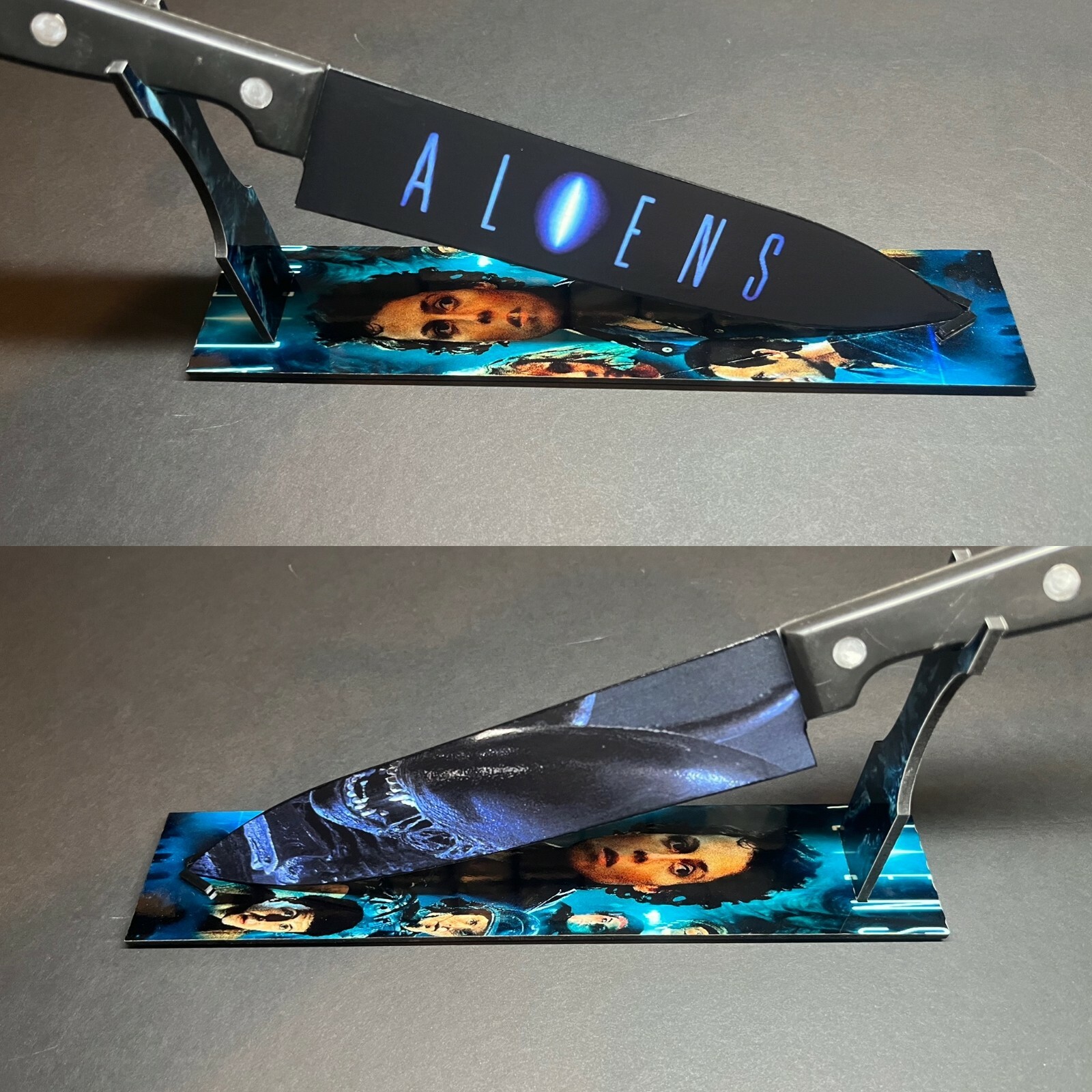 Aliens 1986 Kitchen Knife With Sublimated Stand