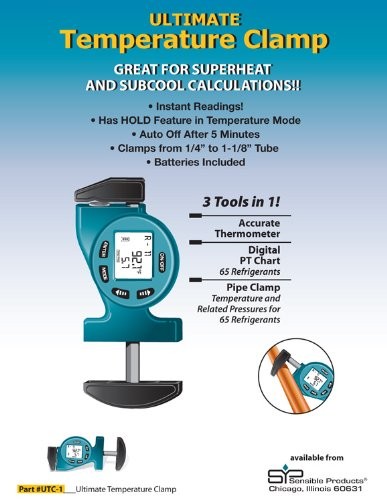 Sensible Products UTC-1 Digital Temperature Clamp, 3-in-1 Accurate Tool