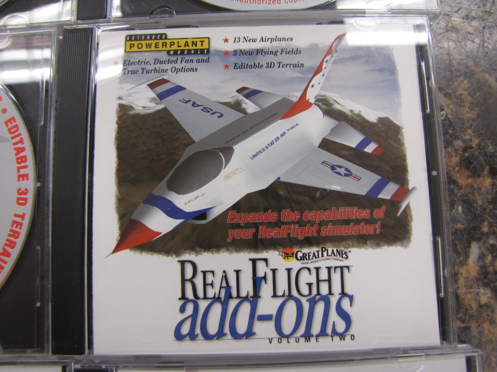 Lot (9) Great Planes RealFlight R/C Simulator & Add-Ons Software CD -HW1