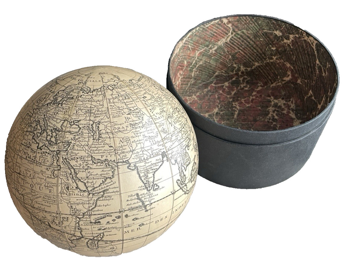 World Globe Vaugondy 1745 Authentic Model REPLICA  5 1/2" Diameter w/ Box