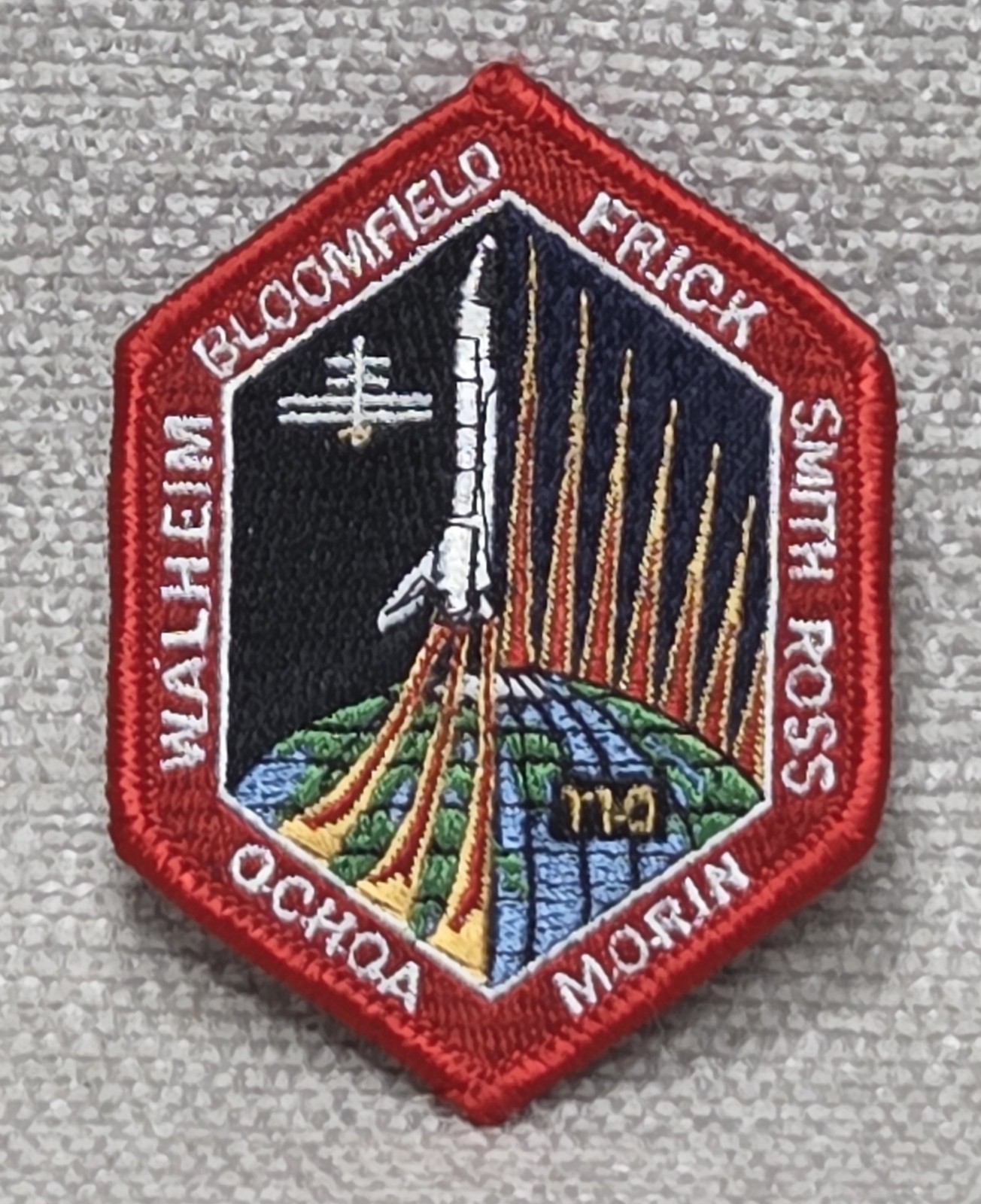 NASA STS-110 3" X 2½ Patch Space Shuttle Atlantis ISS-18A Bloomfield Frick Ochoa