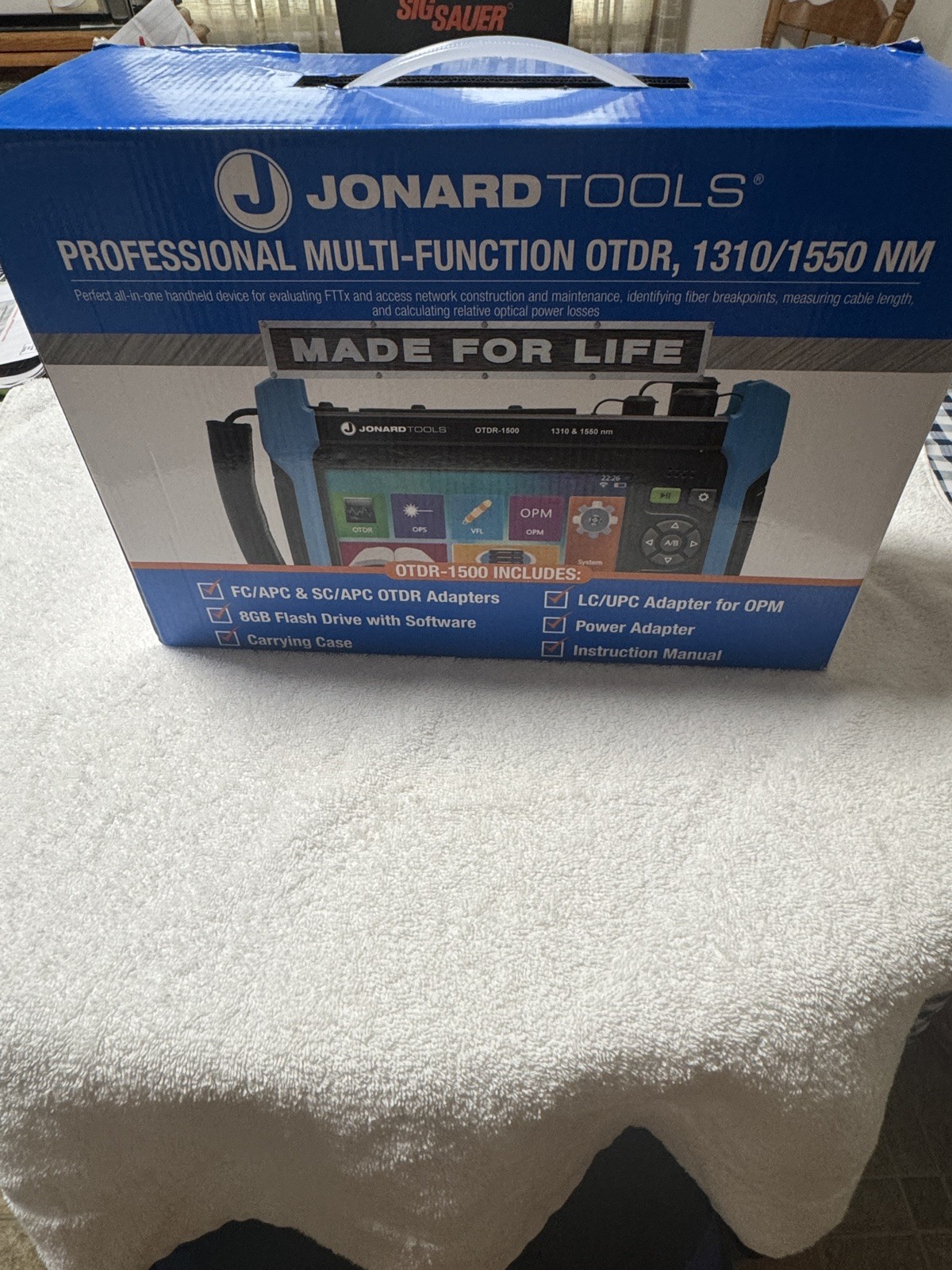 Jonard Tools OTDR-1500 7" Color Touch Screen Professional Multi-Function OTDR