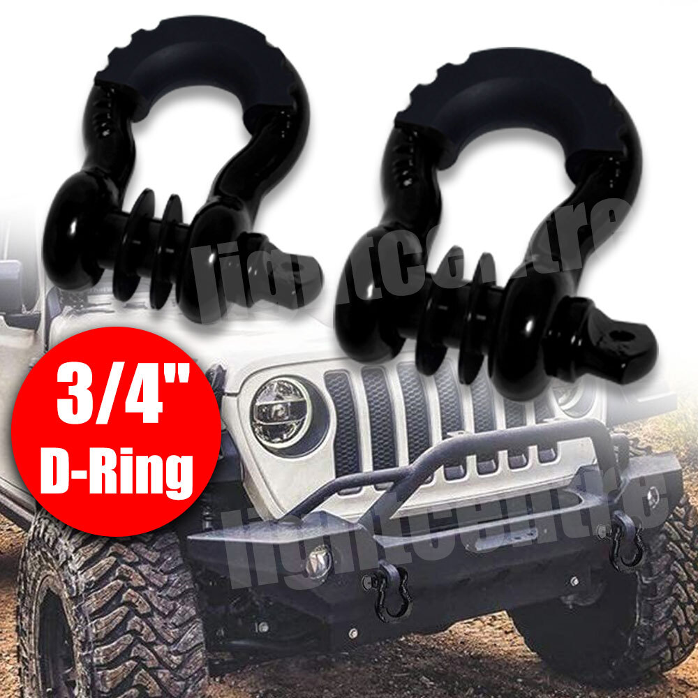 D Ring Shackle (2 Pack) 41,850lb Break Strength – 3/4” Shackle with 7/8 Pin US