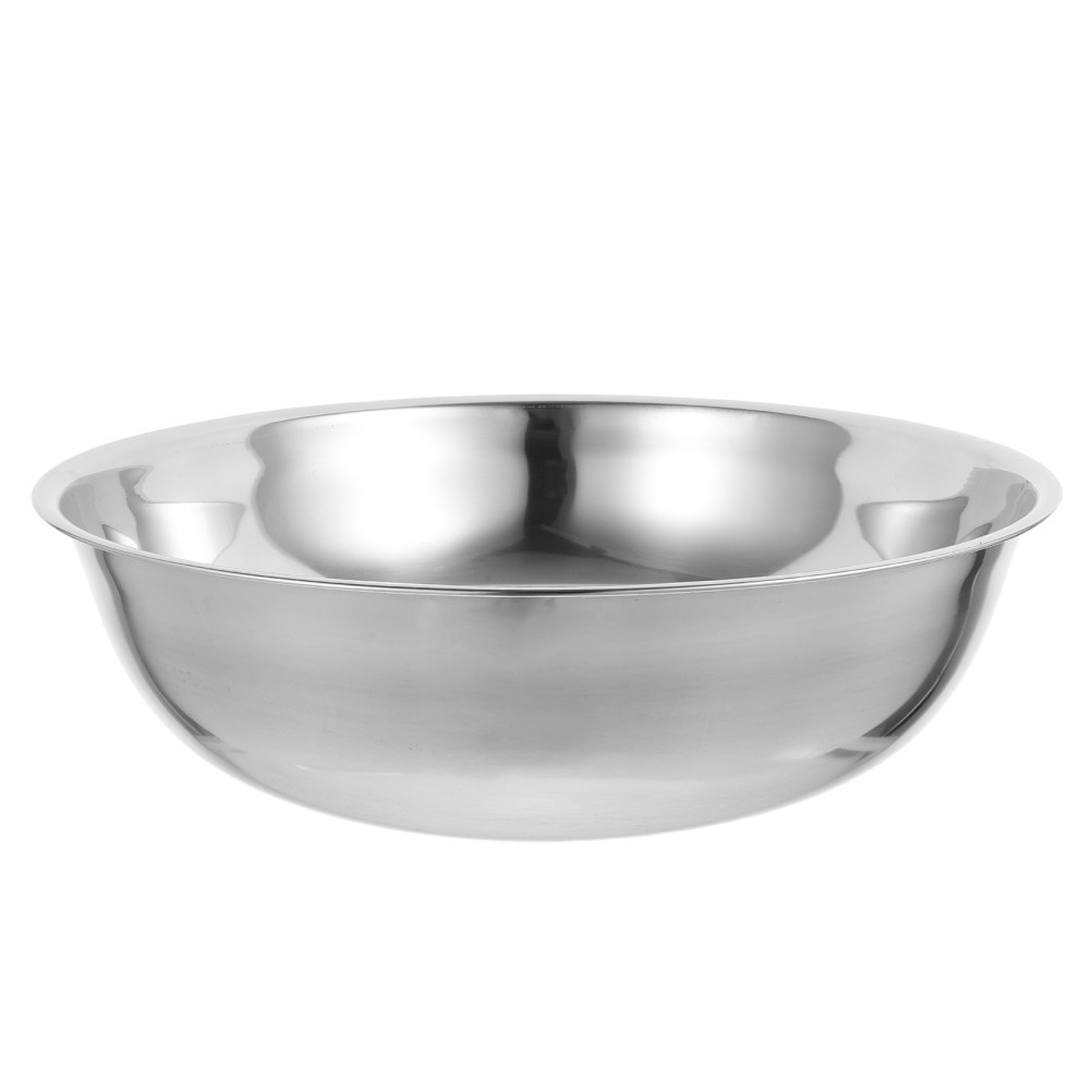 Deep Mixing Bowl: Vegetable Fruit Washing Basin - Stainless Steel Salad Serving