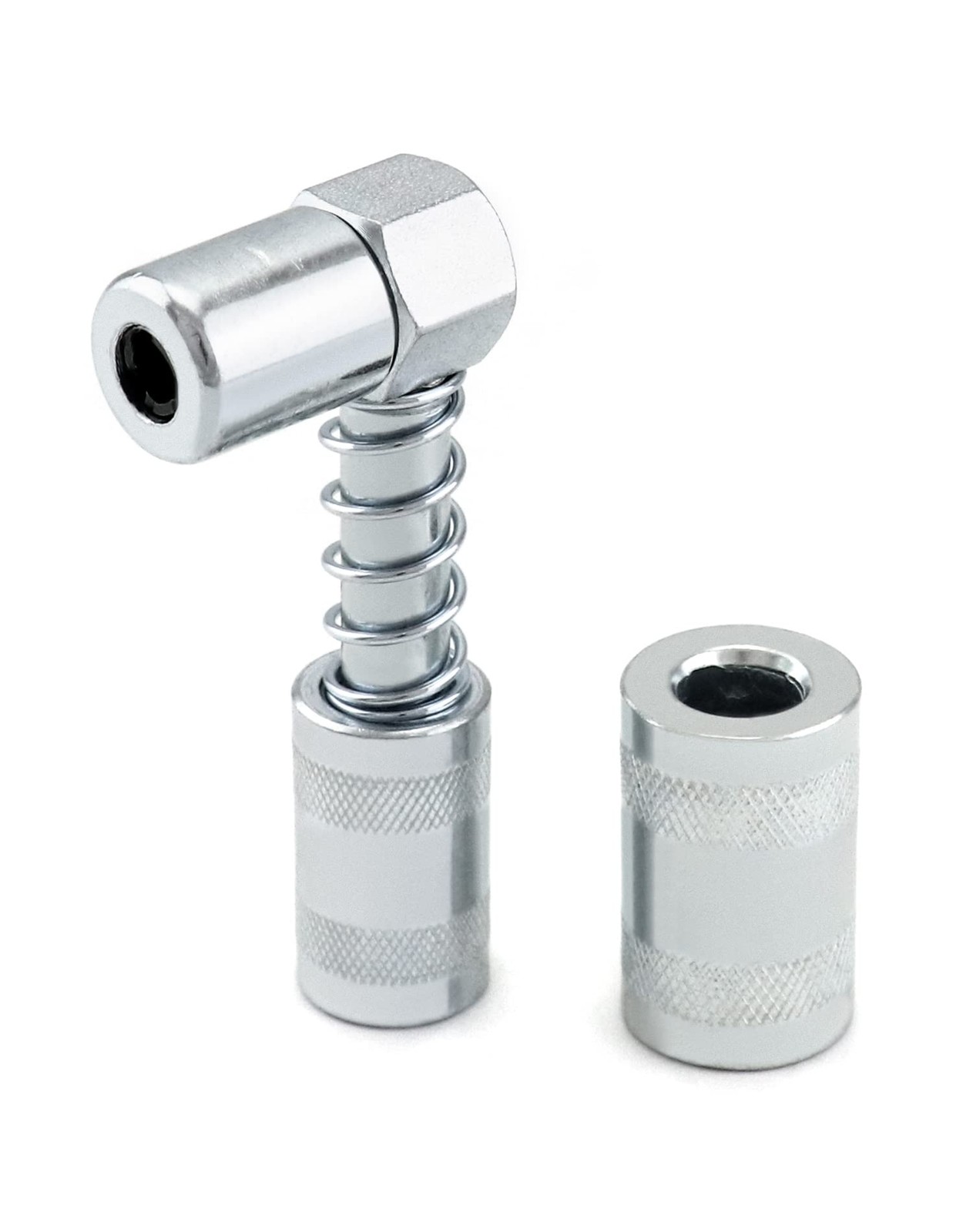 90 Degree Grease Coupler Adapter with Sleeves, Grease Gun Coupler Snaps onto ...