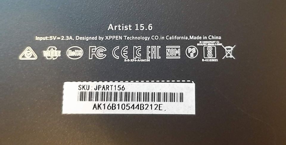 XP-Pen Artist 15.6 Pro Digital Drawing Tablet